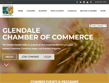 Tablet Screenshot of glendaleazchamber.org